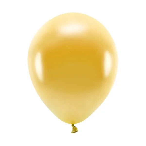 Eco Luftballon Gold  - 26 cm (10 Stück)